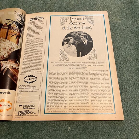 Vintage Chatelaine Magazine November 1973 - Picture 6 of 8